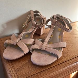 Boden Blush Pink Suede Sandals Size 39